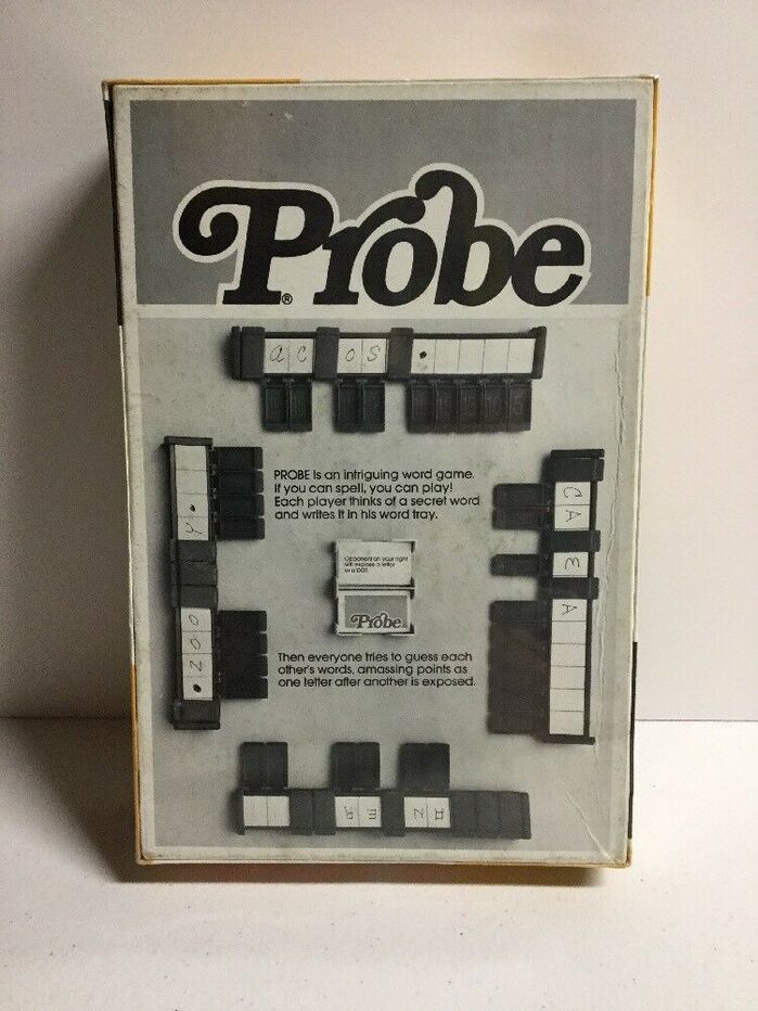 Probe Board Game 1976 Fonts In Use